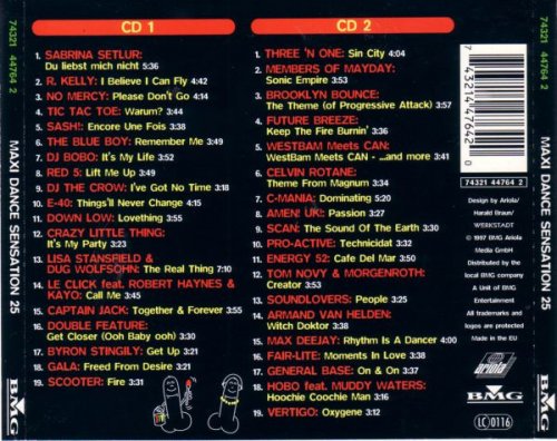 VA - Maxi Dance Sensation Vol. 25 (2CD) (1997) [CD-Rip]