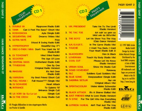 VA - Maxi Dance Sensation Vol. 27 (2CD) (1997) [CD-Rip]