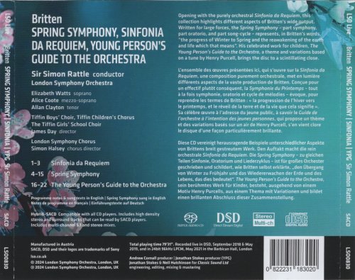 London Symphony Orchestra, Sir Simon Rattle - Britten: Spring Symphony, Sinfonia da Requiem, The Young Person's Guide to the Orchestra (2024) [Hi-Res]