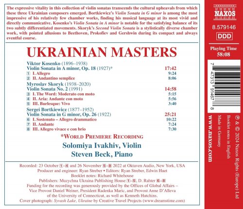 Solomiya Ivakhiv, Steven Beck - Ukrainian Masters (2024) [Hi-Res]