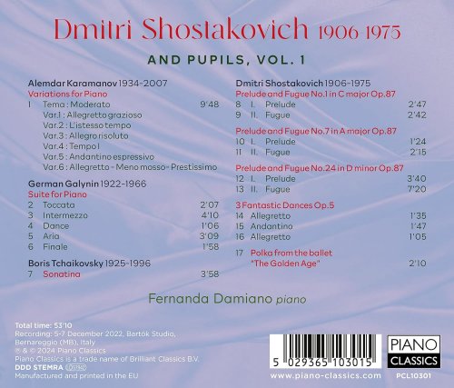 Fernanda Damiano - Shostakovich and Pupils Vol. 1 (2023) [Hi-Res]