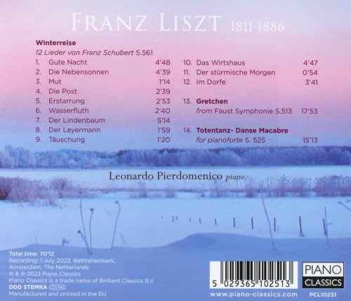 Leonardo Pierdomenico - Liszt: Winterreise (after Schubert), Totentanz, Gretchen (2023)