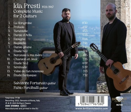 Salvatore Fortunato, Fabio Perciballi - Presti: Complete Music for 2 Guitars (2023) [Hi-Res]