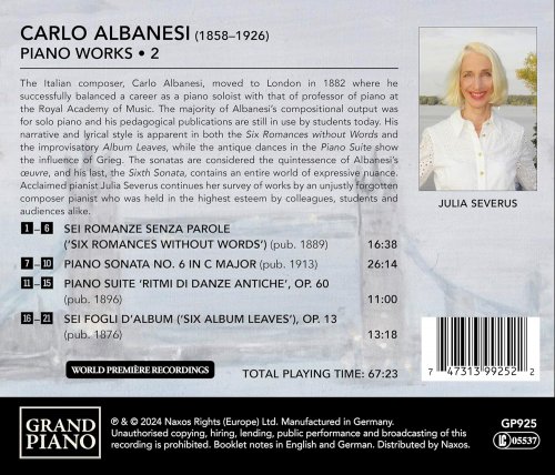 Julia Severus - Albanesi: Piano Works, Vol. 2 (2024) [Hi-Res]