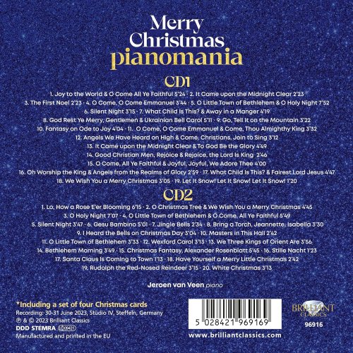 Jeroen Van Veen - Merry Christmas Pianomania (2023) [Hi-Res]