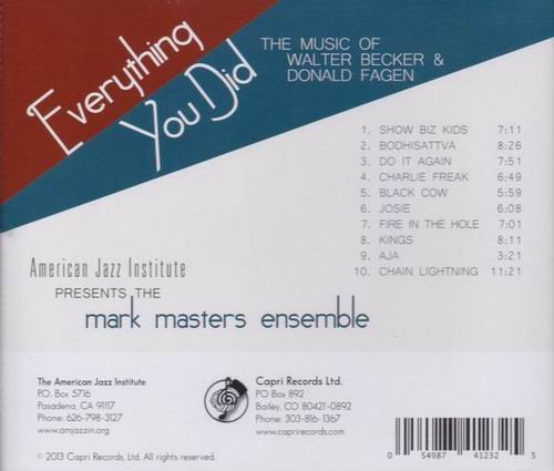 Mark Masters Ensemble - Everything You Did (2013)