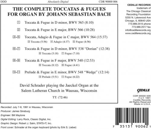 David Schrader - Toccatas & Fugues (2010)