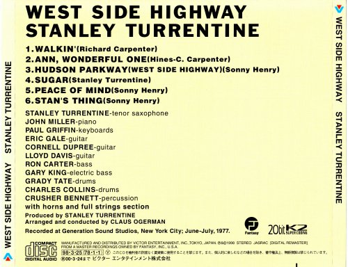 Stanley Turrentine - West Side Highway (1978) [1998]