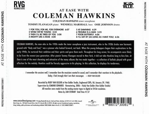 Coleman Hawkins - At Ease With Coleman Hawkins (1960) 320 kbps+CD Rip {RVG}