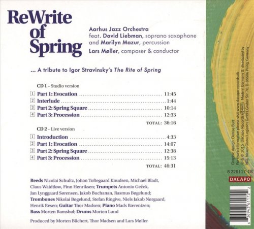 Aarhus Jazz Orchestra, Lars Møller - ReWrite of Spring (2015) CD Rip