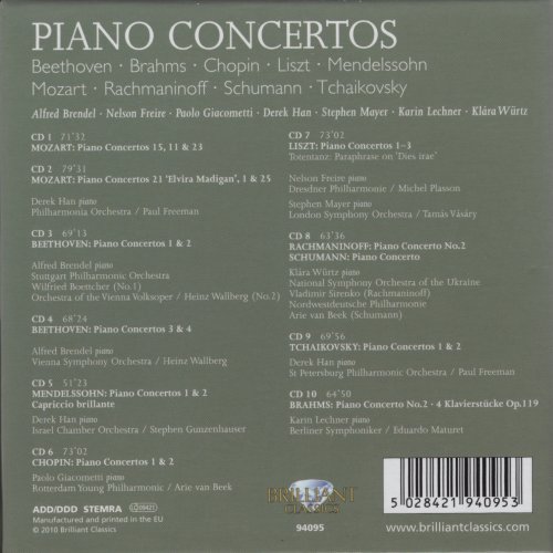 Alfred Brendel, Paolo Giacometti, Nelson Freire, Derek Han - Piano Concertos (2010)