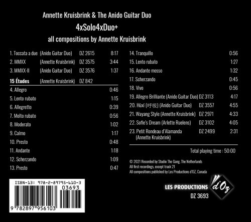 Annette Kruisbrink, The Anido Guitar Duo - 4XSOLO4XDUO+ (2021)