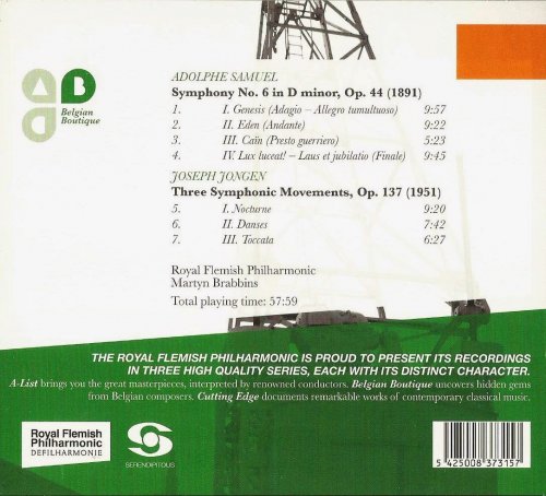 Royal Flemish Philharmonic, Martyn Brabbins - Adolphe Samuel, Joseph Jongen: Orchestral Works (2010) CD-Rip