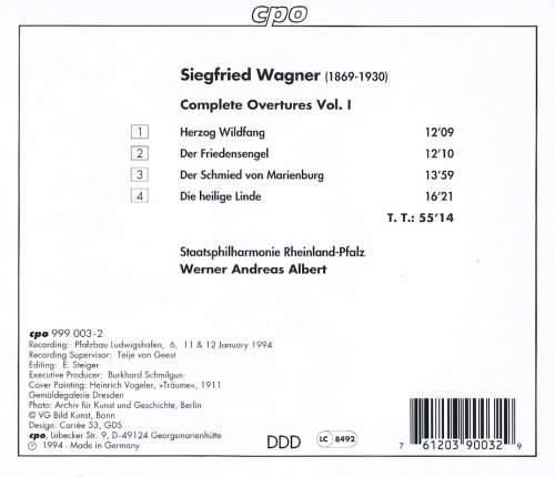 Staatsphilharmonie Rheinland-Pfalz Werner, Andreas Albert - Siegfried Wagner: Complete Overtures, Vol. 1 (1994) CD-Rip