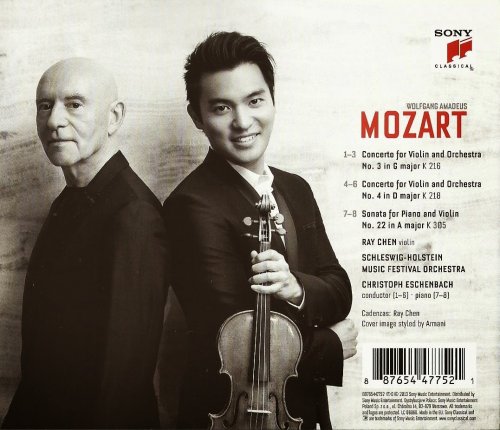 Ray Chen - Mozart: Violin Concertos nos. 3 & 4, Violin Sonata no. 22 (2013) CD-Rip