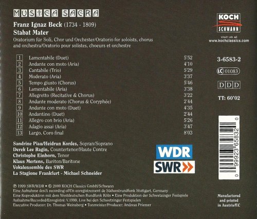 La Stagione Frankfurt, Michael Schneider - Beck: Stabat Mater (1999) CD-Rip