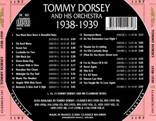Tommy Dorsey - The Chronological Classics: 1938-1939 (2001)