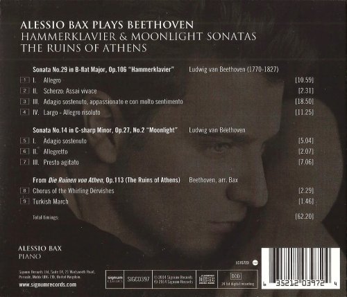 Alessio Bax - Beethoven: Piano Sonatas nos. 29 & 14 (2014) CD-Rip