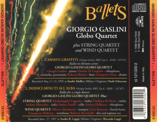Giorgio Gaslini Globo Quartet Plus String Quartet And Wind Quartet - Ballets (1998)