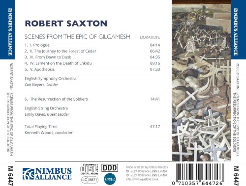 English Symphony Orchestra, English String Orchestra, Kenneth Woods - Robert Saxton: Scenes from the Epic of Gilgamesh & The Resurrection of the Soldiers (2024) [Hi-Res]