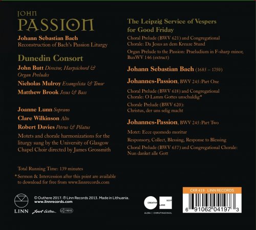 John Butt - Bach: St. John Passion, BWV 245 (2013) [SACD]