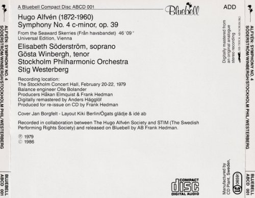 Elisabeth Söderström, Gösta Winbergh, Stockholm Philharmonic Orchestra, Stig Westerberg -  Alfvén: Symphony No.4 (1986)