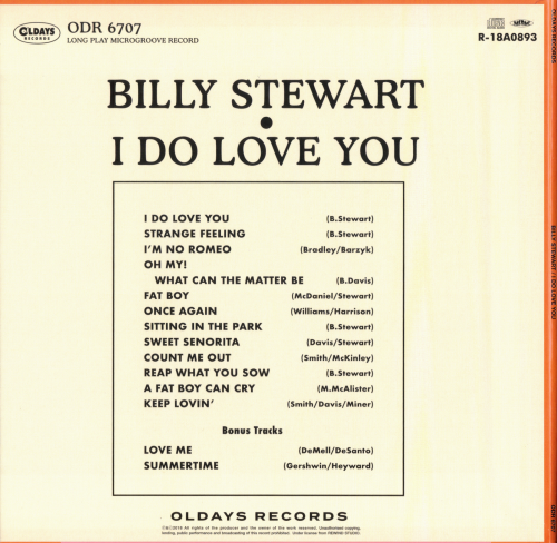 Billy Stewart - I Do Love You (1965) [2018]