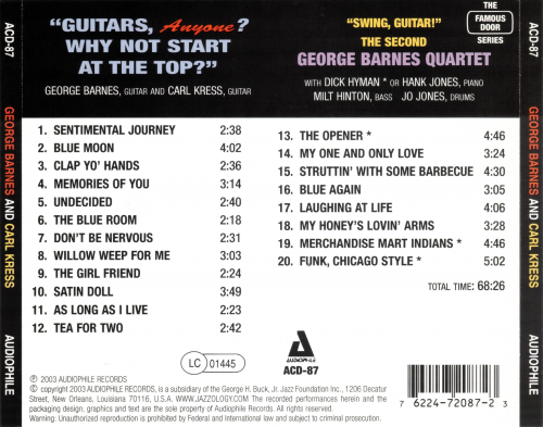 George Barnes & Carl Kress - Guitars, Anyone? Why Not Start at the Top? (2003)