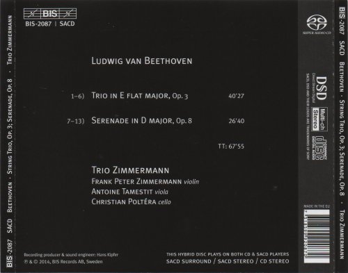 Trio Zimmermann - Beethoven: String Trio, Op. 3 & Serenade, Op. 8 (2014) [SACD]