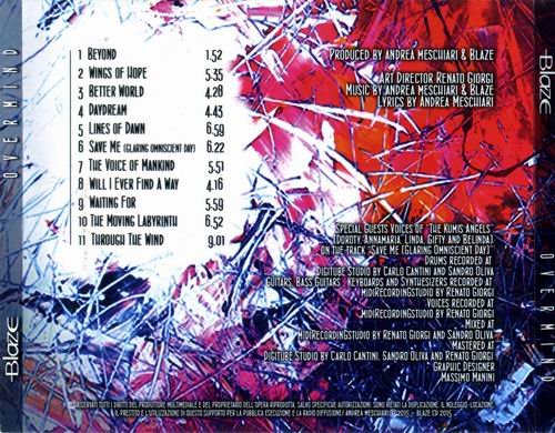 Blaze - Overmind (2015) CD Rip