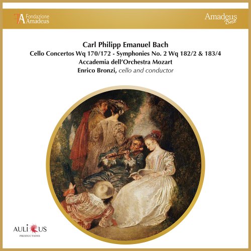 Accademia dell'Orchestra Mozart, Enrico Bronzi - Carl Philipp Emanuel Bach: Cello Concertos, Wq. 170/172 - Symphonies No. 2, Wq. 182/2 & 183/4 (2024)