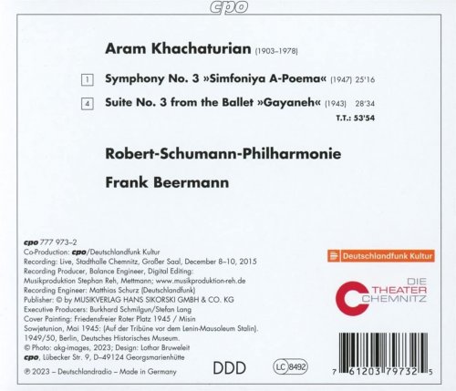 Robert-Schumann-Philharmonie, Frank Beermann - Aram Khachaturian: Symphony No. 3 · Suite No. 3 (2023) [Hi-Res]