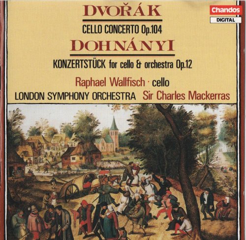 Raphael Wallfisch, London Symphony Orchestra, Sir Charles Mackerras - Dvořák: Cello Concerto / Dohnányi: Konzertstück (1989) CD-Rip