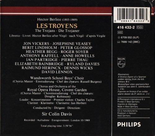 Orchestra of the Royal Opera House, Sir Colin Davis - Berlioz: Les Troyens (1993) CD-Rip