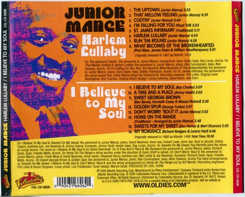 Junior Mance - Harlem Lullaby / I Believe to My Soul (2000)