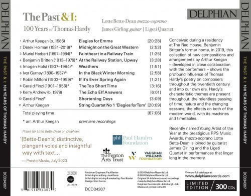 Lotte Betts-Dean, James Girling, Ligeti Quartet - The Past & I: 100 Years of Thomas Hardy (2024) [Hi-Res]