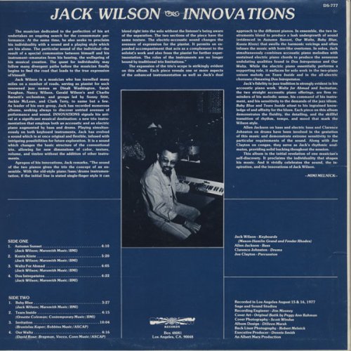 Jack Wilson - Innovations (1977) MP3