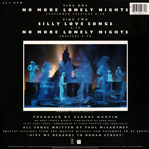 Paul McCartney - No More Lonely Nights (US 12") (1984)