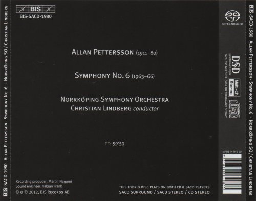 Norrköping Symphony Orchestra, Christian Lindberg - Allan Pettersson: Symphony No. 6 (2012) [SACD]