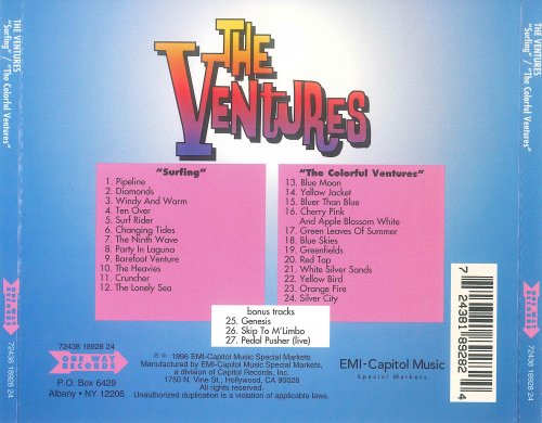The Ventures - Surfing / The Colorful Ventures (1996)