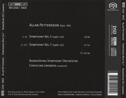 Christian Lindberg - Pettersson: Symphony Nos. 5 & 7 (2018) [SACD]