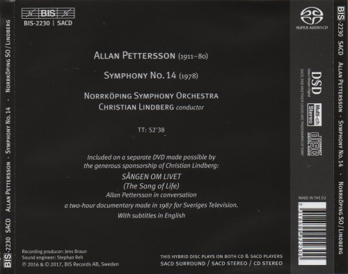 Norrköping Symphony Orchestra, Christian Lindberg - Pettersson: Symphony No. 14 (2017) [SACD]