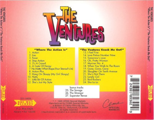 The Ventures - Where The Action Is / Knock Me Out! (1996)