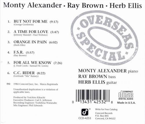 Monty Alexander - Overseas Special (1990) 320 kbps+CD Rip