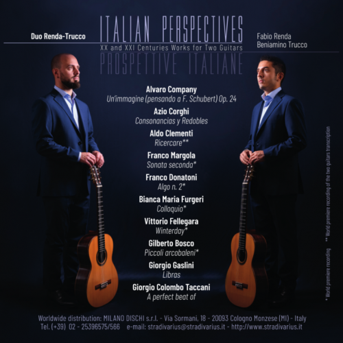 Duo Renda-Trucco - Italian Perspectives - XX and XXI Centuries Works for Two Guitars (2024) [Hi-Res]