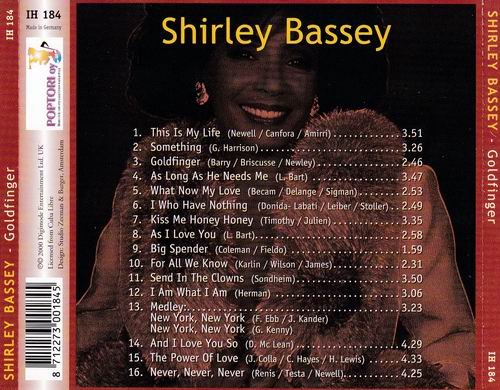 Shirley Bassey - Goldfinger (2000) CD Rip