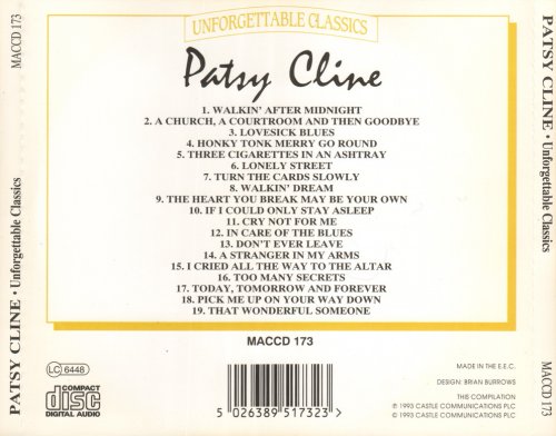 Patsy Cline - Unforgettable Classics (1993)