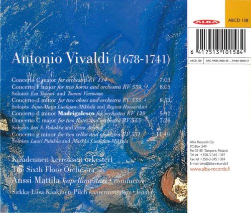 The Sixth Floor Orchestra, Anssi Mattila, Sirkka-Liisa Kaakinen-Pilch - Vivaldi - Six Concertos (2001)