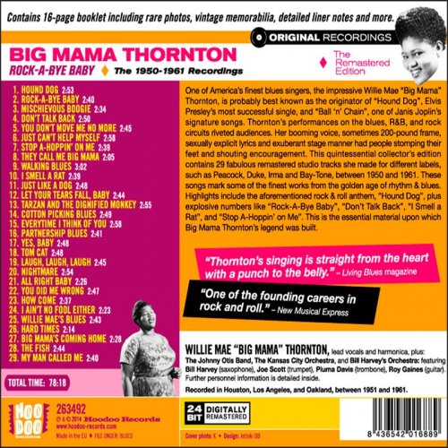 Big Mama Thornton - Rock-a-Bye Baby: The 1950-1961 Recordings (2016)