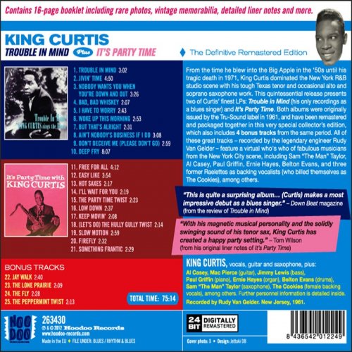 King Curtis - Trouble in Mind + It's Party Time (Bonus Track Version) (2016)